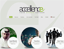 Tablet Screenshot of accellence.com