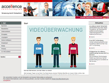 Tablet Screenshot of accellence.de